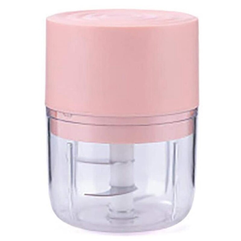 Electric Mini Garlic Chopper,250 Ml Mini Food Chopper Small Food Processor Portable Garlic Mincer Mini Chopper: pink