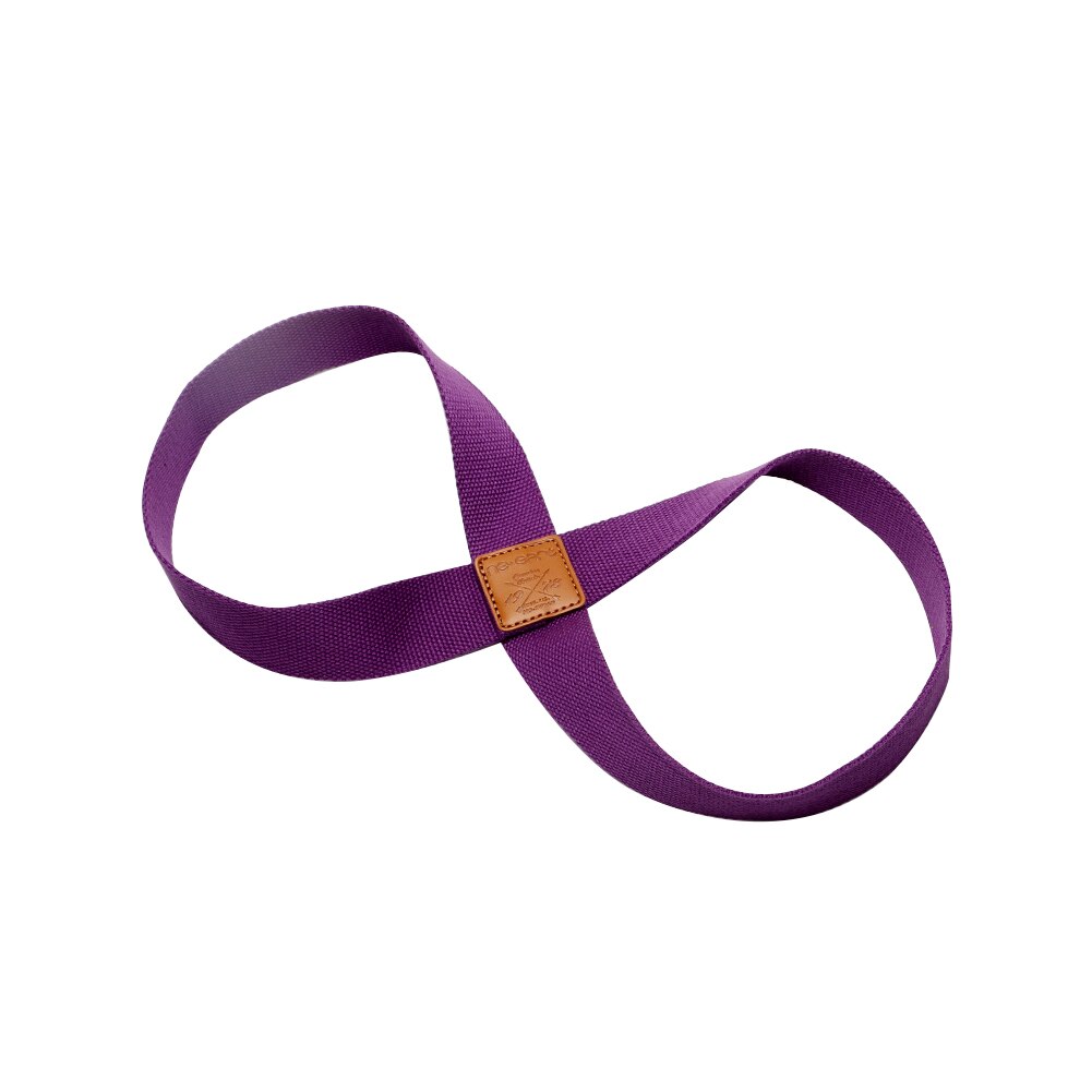 Resistance Band Splits Leg Yoga Belt Sports Elastic Fabric Press Brace Bodybuilding Annular Portable Soft Fitness Training Dance: Purple