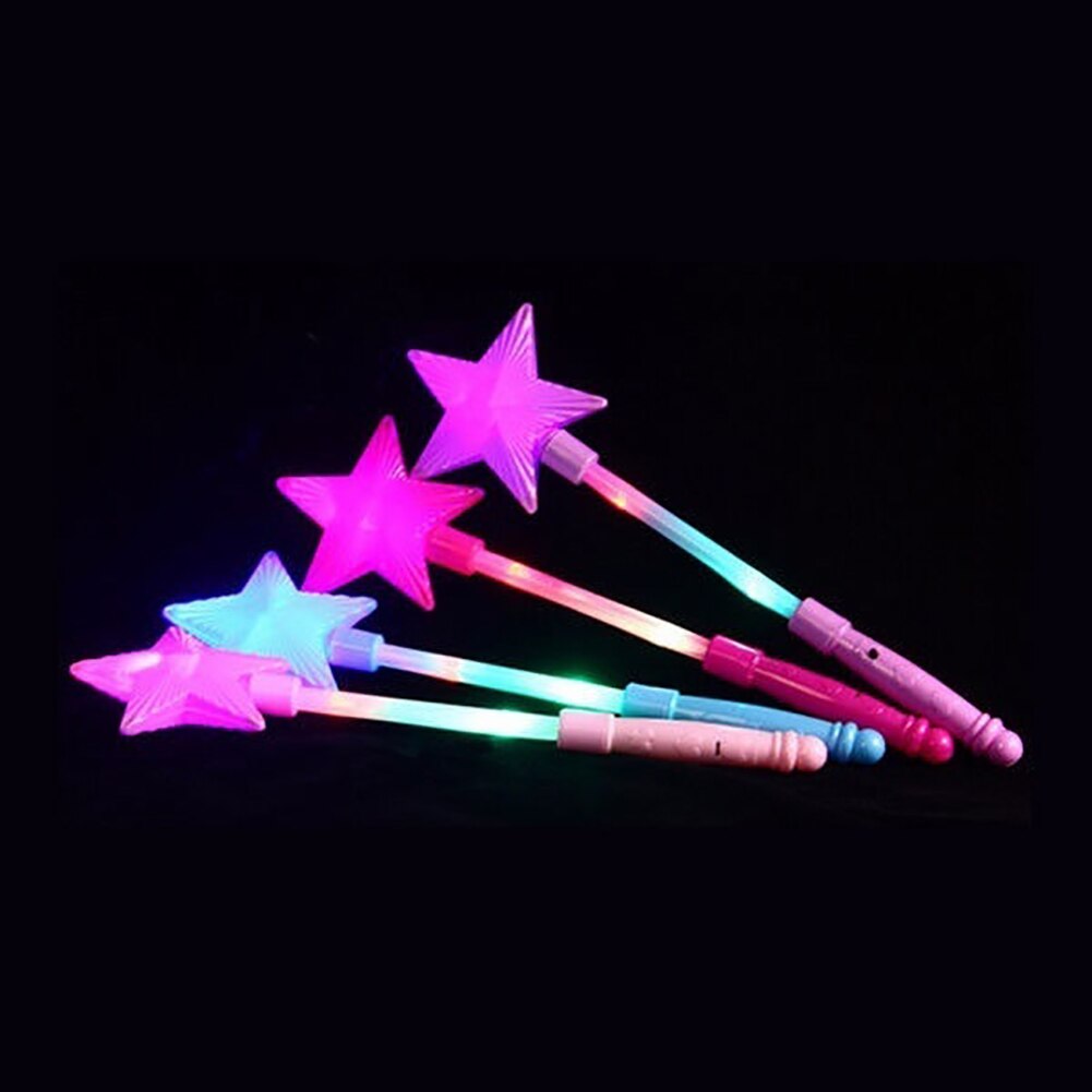 Mode Led Knippert Glow Stick Wand Vijfpuntige Ster Fairy Wand Kinderen Speelgoed