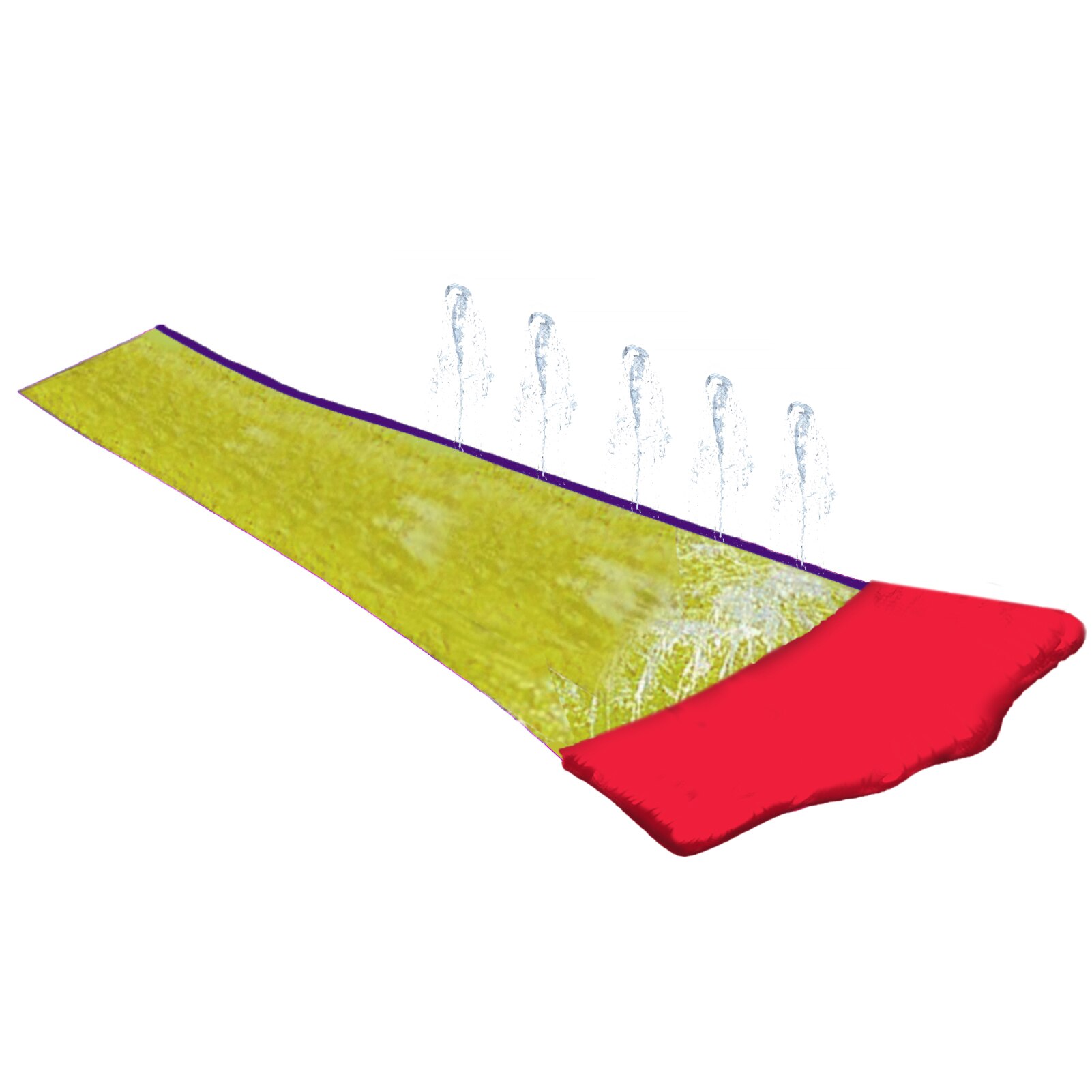 Double Single Inflatable Water Slide Mat Single Slip Slide Lawn Water Splash Waterslide For Kids Summer Outdoor Water Slide Toy: Default Title