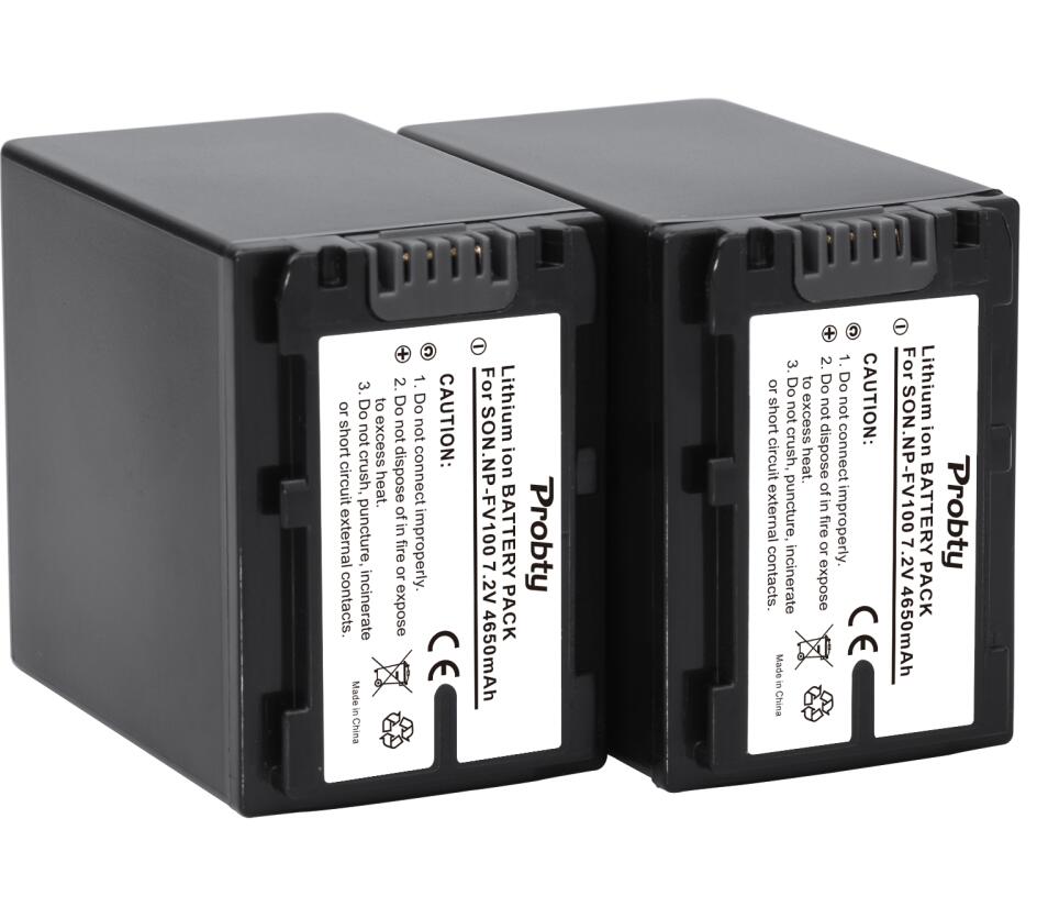 NP-FV100 bateria + ładowarka robić sony HDR-CX330 HDR-CX900 HDR-PJ810 FDR-AX100 HDR-CX130 HDR-CX150 HDR-CX300 HDR-CX305 HDR-CX350V: 2 bateria