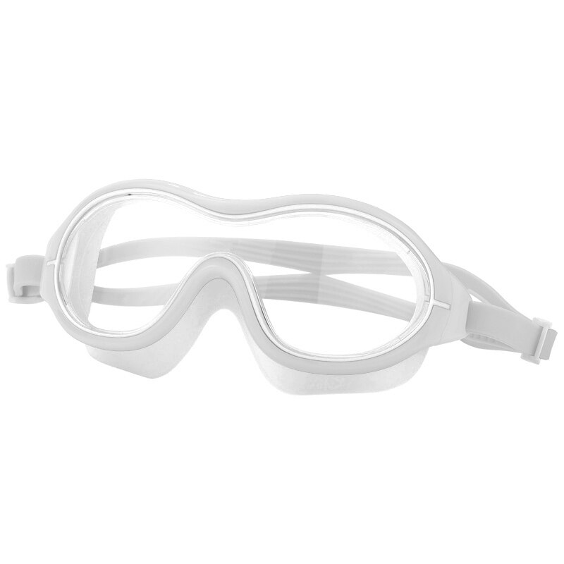 Volwassen Grote Frame Zwembril Eyewear Anti-Fog Waterdichte Concurrentie Zwemmen Glas Professionele Swim Eyewear Duiken Bril: W