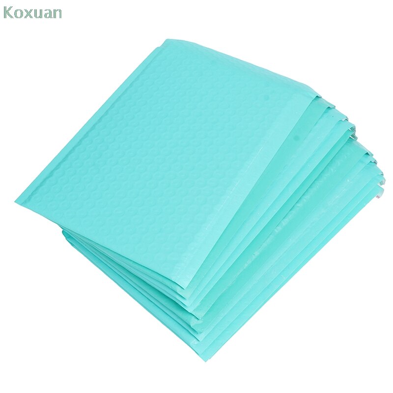 10 Stuks 180X230Mm Bruikbare Ruimte Teal Poly Bubble Mailer Enveloppen Padded Mailing Zak Zelfsluitende Verpakking Zakken