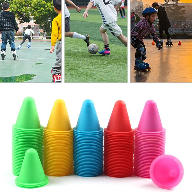 Conos para hacer agilidad de Slalom, 10 piezas, herramientas de cono de patinaje, Entrenamiento de deportes al aire libre, 7,8x7,5 cm, deportes de tráfico H4N8
