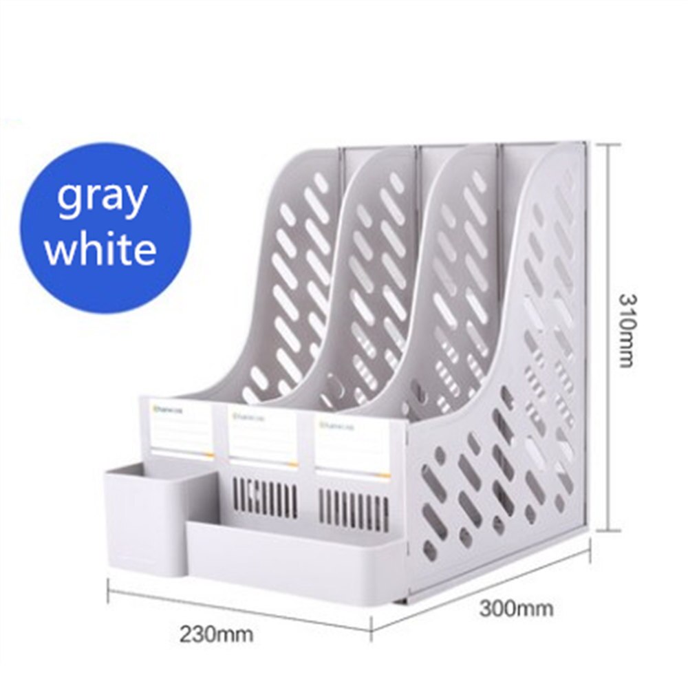 3 Layers File Tray File Document Holders Desk Set Book Holder Bookend Organizer Office School Supplies Desk Accessories