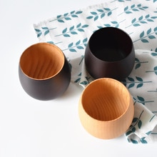 Små te kopper håndlagde naturlig heltre te kopp tre vin kaffe vann drikke kopp