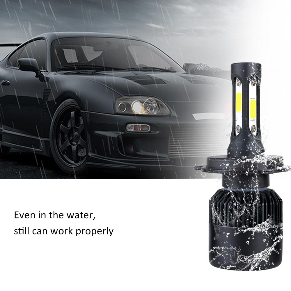 Mini storlek bil strålkastare  h4 h7 led 6500k h1 h9 h11 led lampa auto dimljus 12v för kia rio / ceed / sportage / sorento / cerato / picanto