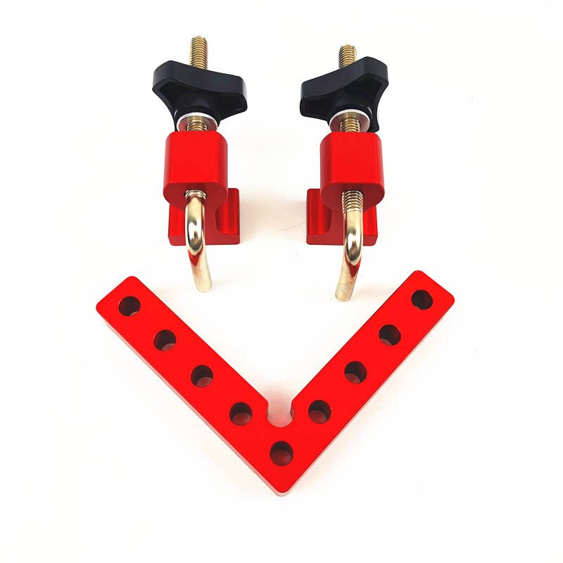 woodworking 90 degree L-shaped auxiliary fixture Aluminum square Positioning ruler measuring gauge wood carpenter DIY tools