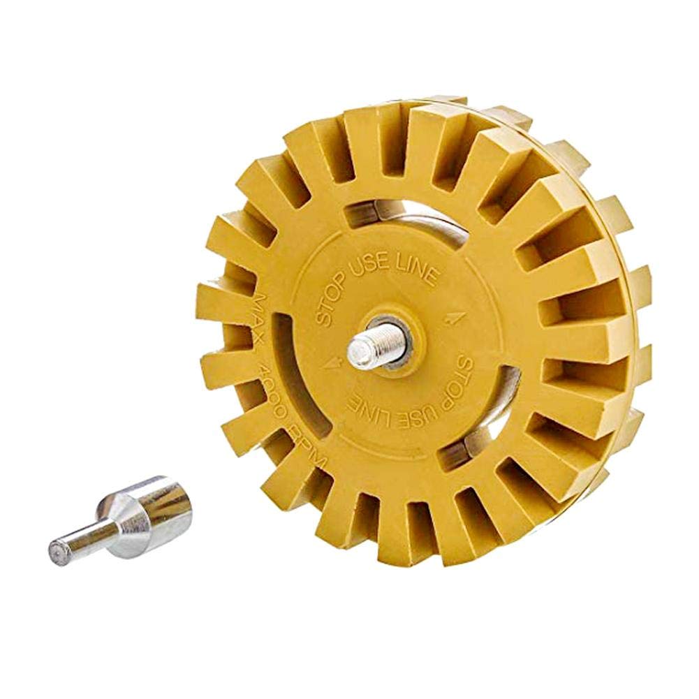 JUSTINLAU-desgasificador neumático de discos, removedor de pintura, pegamento, amoladora de goma, borrador de rueda, adaptador de almohadilla de 4 pulgadas, removedor adhesivo de 100mm