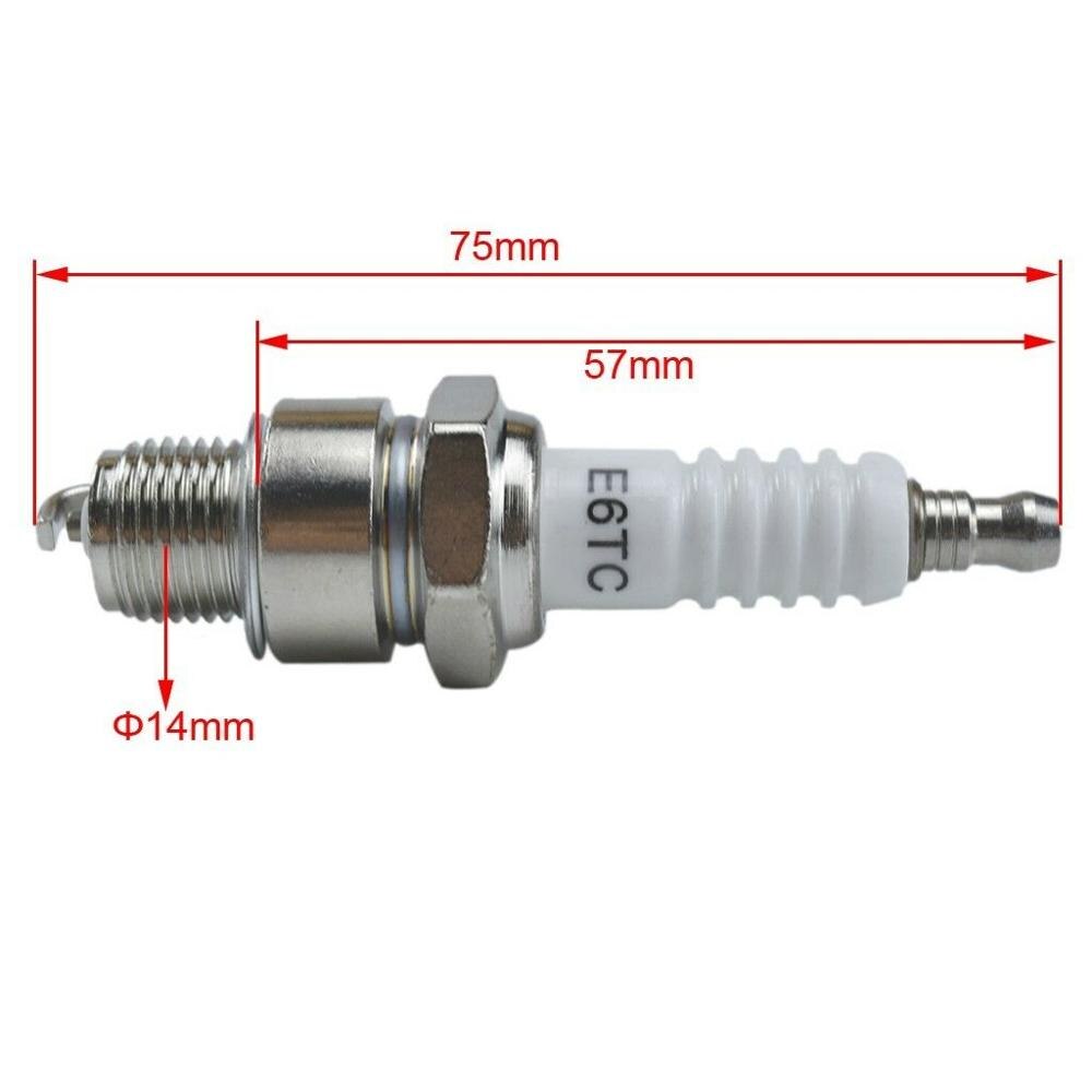 E6TC Spark Plugs For Yamaha PW50 PW60 PW80 LT50 80, AC Delco, Autolite, Beru, Bosch, Brisk, Champion, Daihatsu