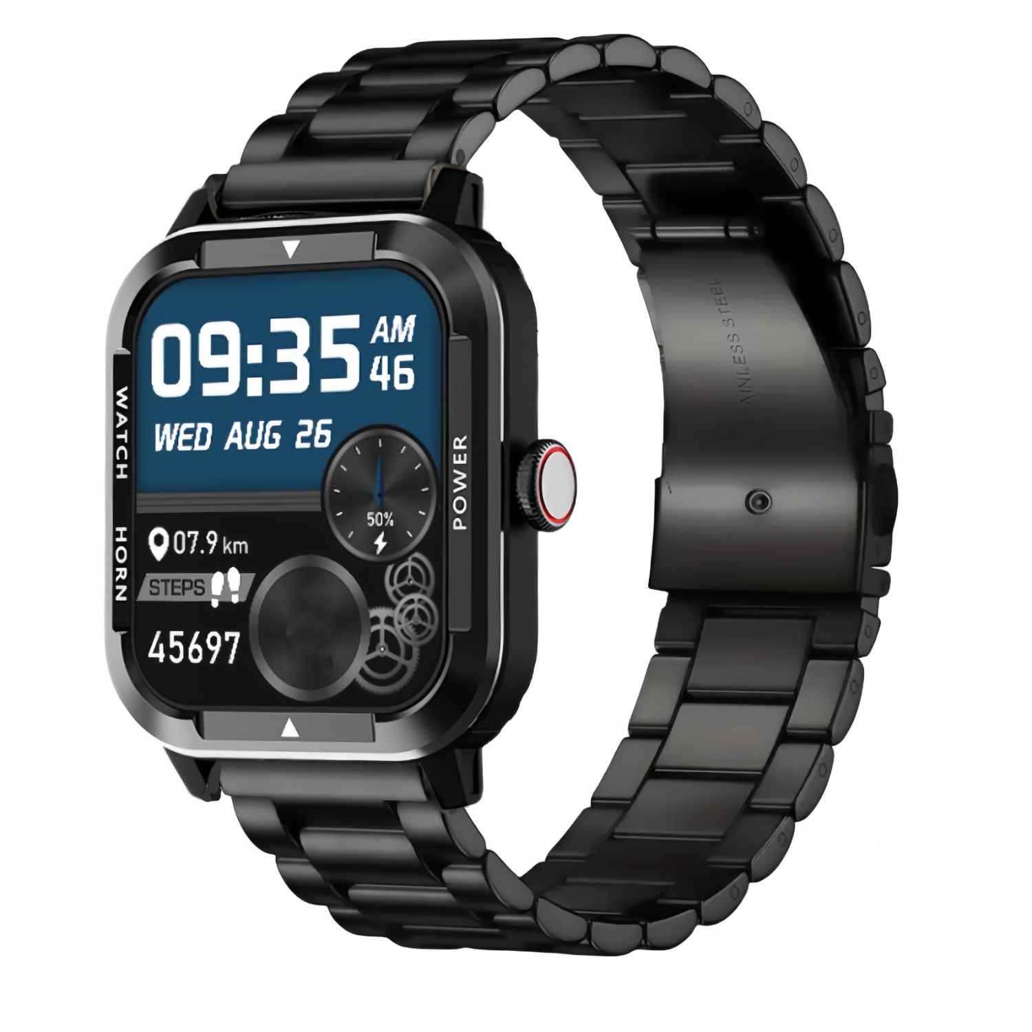 Smartwatch voor heren met 1000 mAh batterij voor Android iOS, 1,53 inch HD groot touchscreen, militaire smartwatch met 24 uur hartslag/110 sportmodi, IP68 waterdichte zaklamp, fitnesshorloge Smartwatch voor heren met 1000 mAh batterij voor Android iOS, 1,53 inch HD groot touchscreen, militaire smartwatch met 24 uur hartslag/110 sportmodi, IP68 waterdichte zaklamp, fitnesshorloge