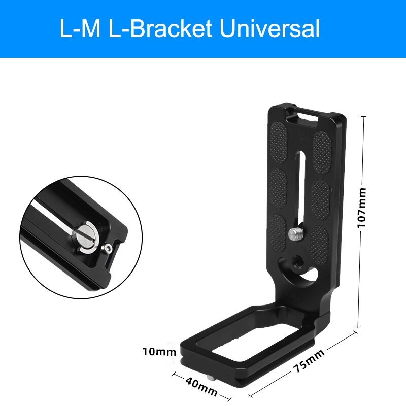 Selens L-Bracket Camera Grip For Sony A7M3 A7R4 For Nikon Z6 Z7 CamFi Universal Extendable Aluminum Alloy L Type Camera Cage Rig: Universal L-M