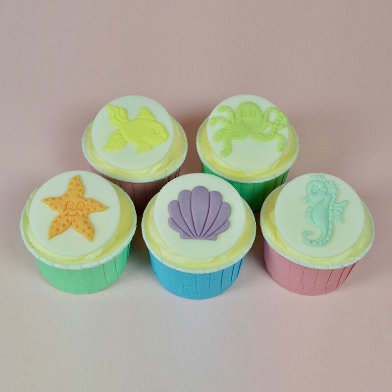 Plastic Polyter Clay Cutter Mold Star Fish Ocean Pattern Clay Cutter Pottery Tools Hobby Art Supplies Tools for Polymer Clay