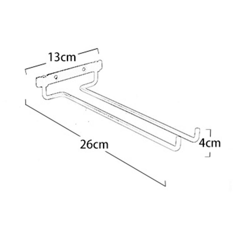 Estante para copa de vino de acero inoxidable, colgador colgante montado en la pared, soporte de copas y vasos cromados para Bar y cocina con tornillos