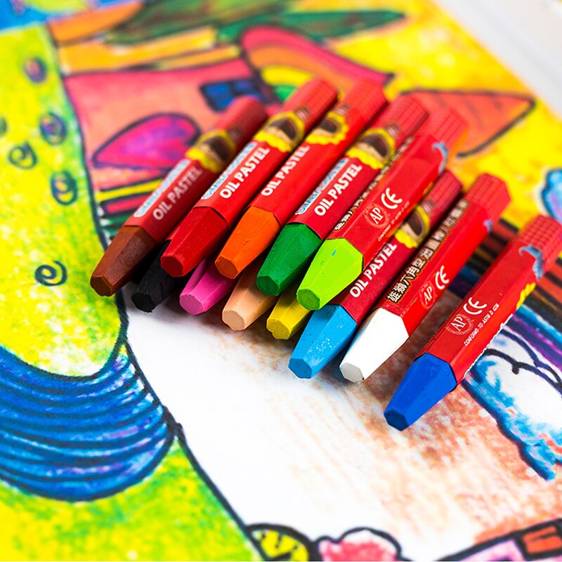 48 farver oliepastel til kunstner børns graffiti maleri tegning pen skole papirvarer kunstforsyninger blød farve kunst skabelse