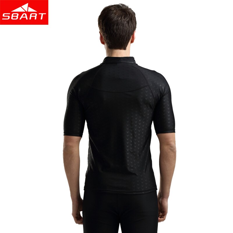 Sbart kortærmet rash guard mænd badeskjorte solbeskyttelse hajskind t-shirt til mænd surfing top windsurf rashguard plus 4xl j