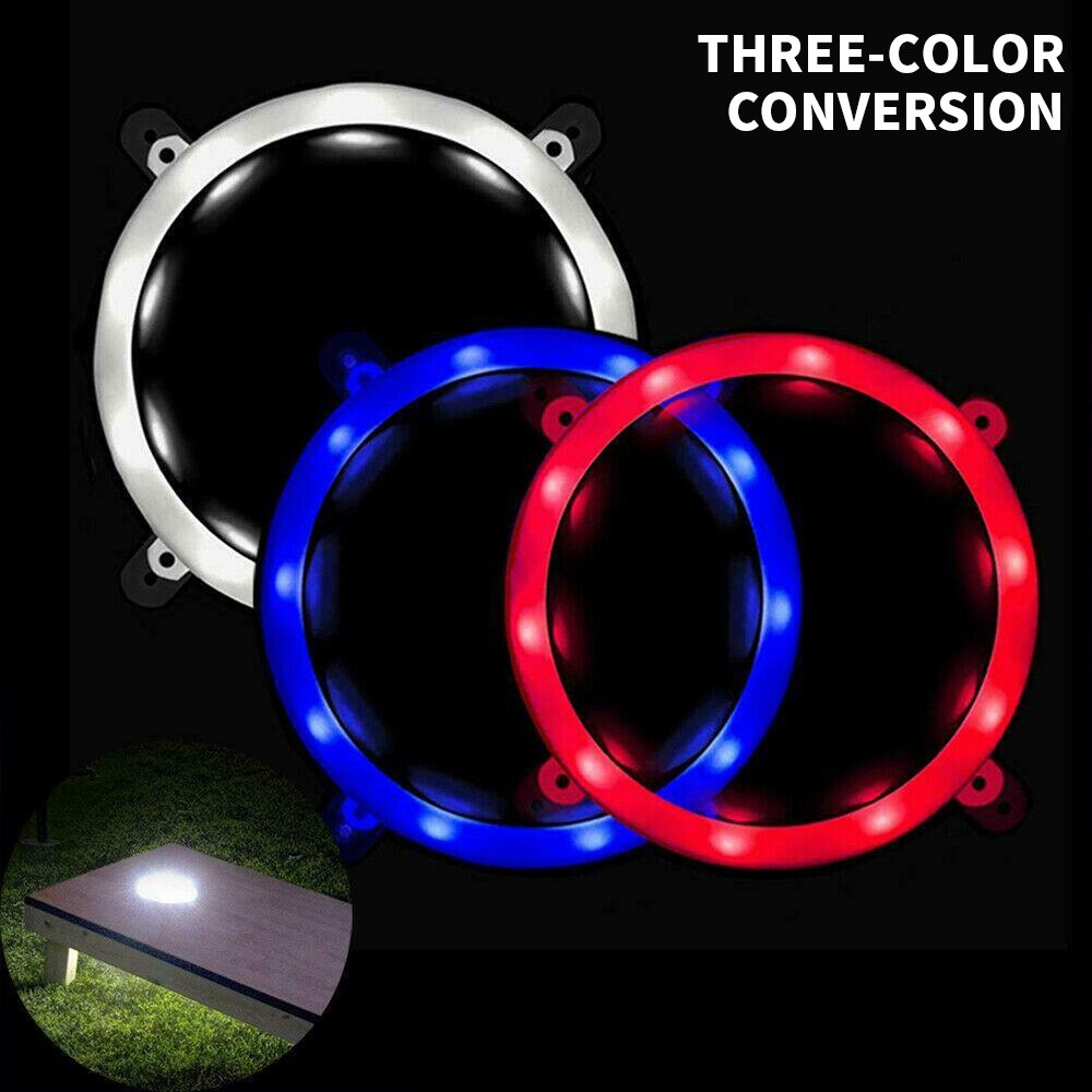 Nachtlampje maïs grot binnenplaats zitzak gooibordspel led zandzak bord randverlichting led ringlamp thuis live-uitzending