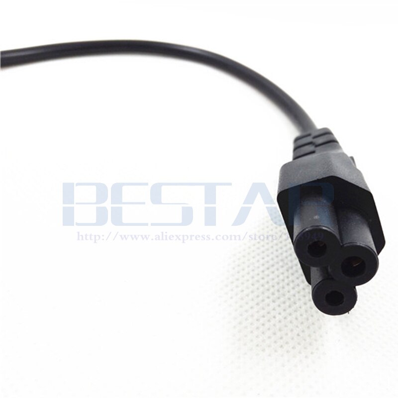NEMA 5-15P 3pin male plug to IEC 320 C5 IEC320 Cloverleaf short AC Power cable cord 20CM For AC Adapter Laptop Notebook