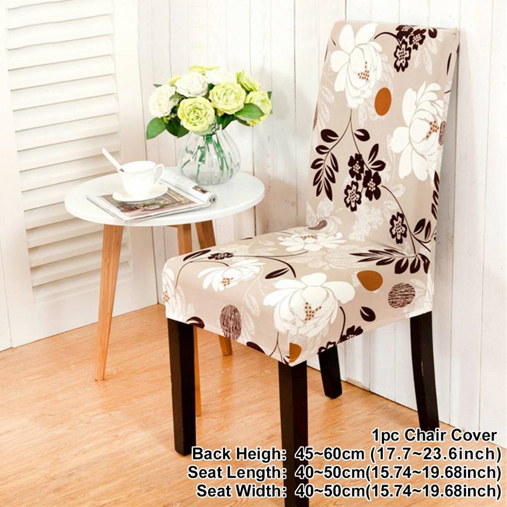 Housse de chaise élastique en spandex de style nordique royal, housse de siège de salle à manger extensible, housses de siège de chaise pour banquet de mariage, hôtel: Style 9
