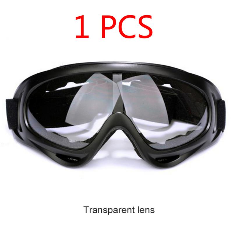 Motocross briller hjelm scooter udendørs dirt bike solbriller retro motorcykel briller off-road gafas: 1 klar