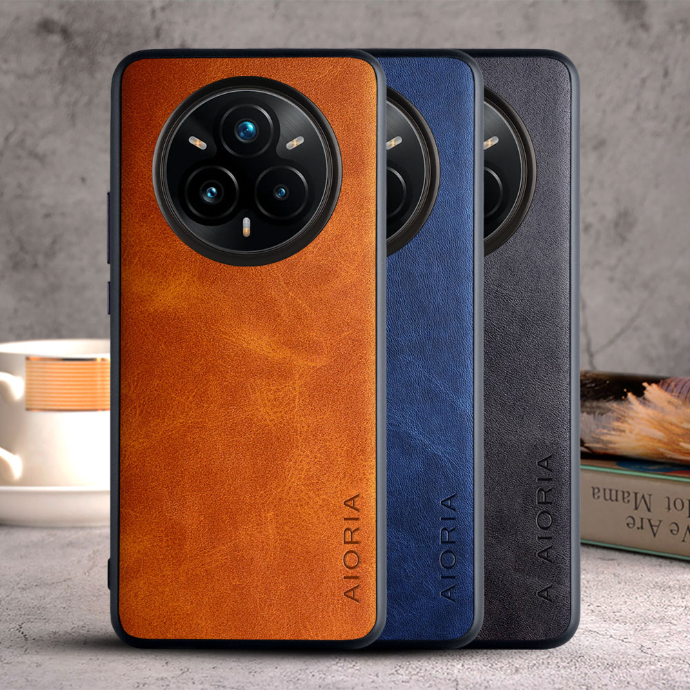 Etui til oppo realme 14 pro plus realme 13 pro plus 5g 4g coque luksuriøst vintage lædercover fundas til realme 14 pro etui