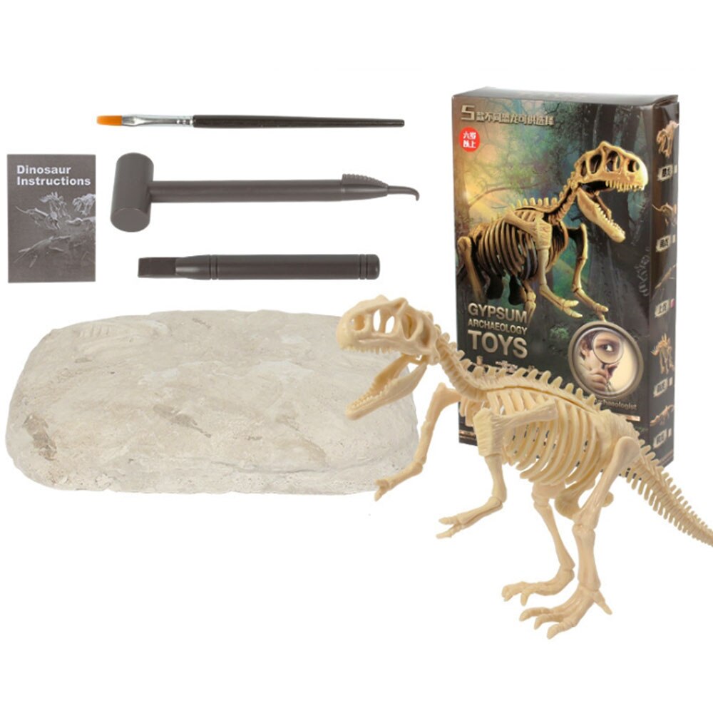 Archaeology Excavation Toys Stegosaurus Triceratops Mammoth Skeleton Models Children DIY Puzzle Games: Tyrannosaurus