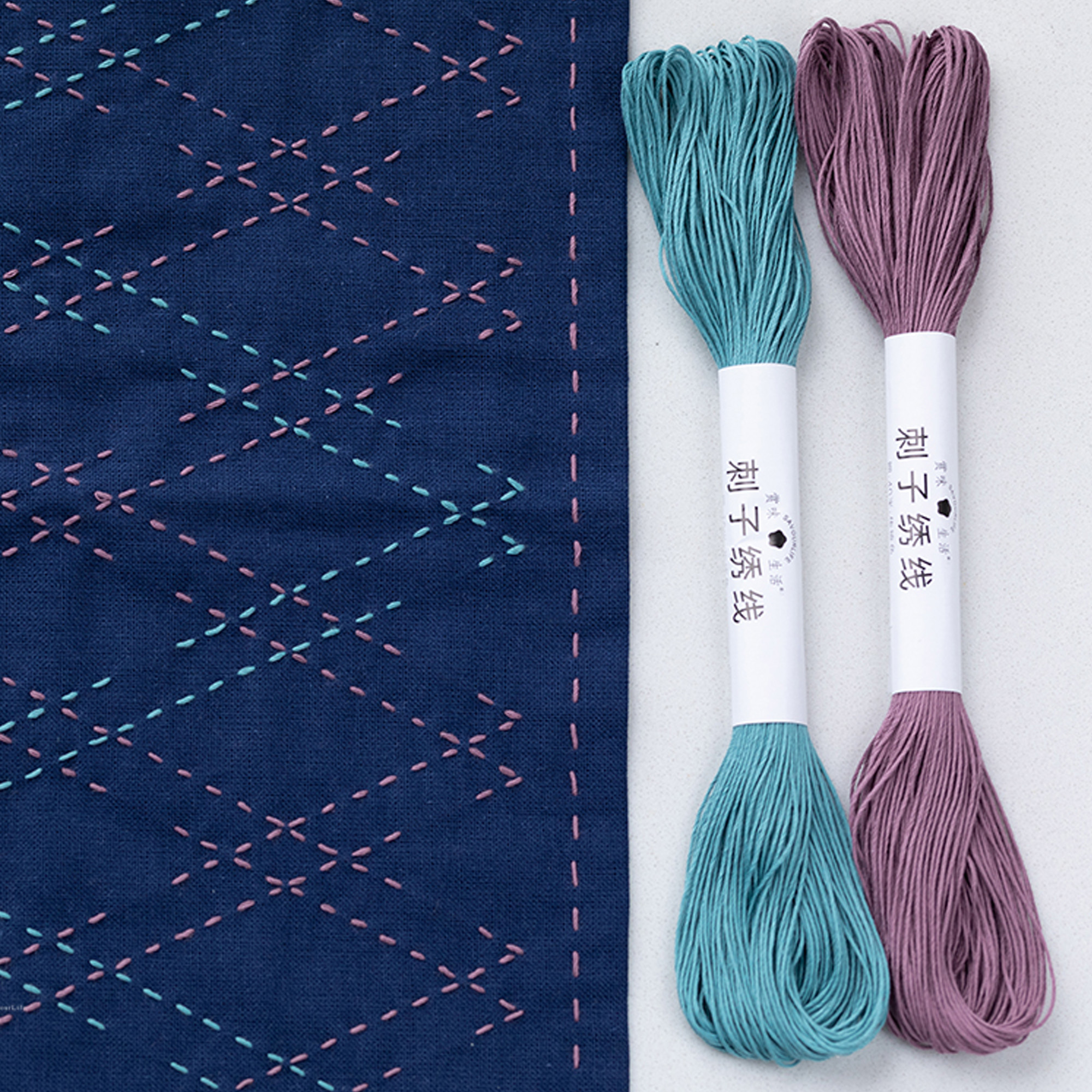 Sashiko Threads, Embroidery Floss, Sashiko Embroidery Thread, 6 strands Floss,40/100 meters of Embroidery thread