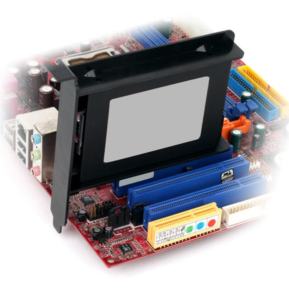 Mounting Bracket Eco Friendly SSD HDD Lightweight Compatible Black Rear Panel Easy Install Storage Saving Space Drive Adapter