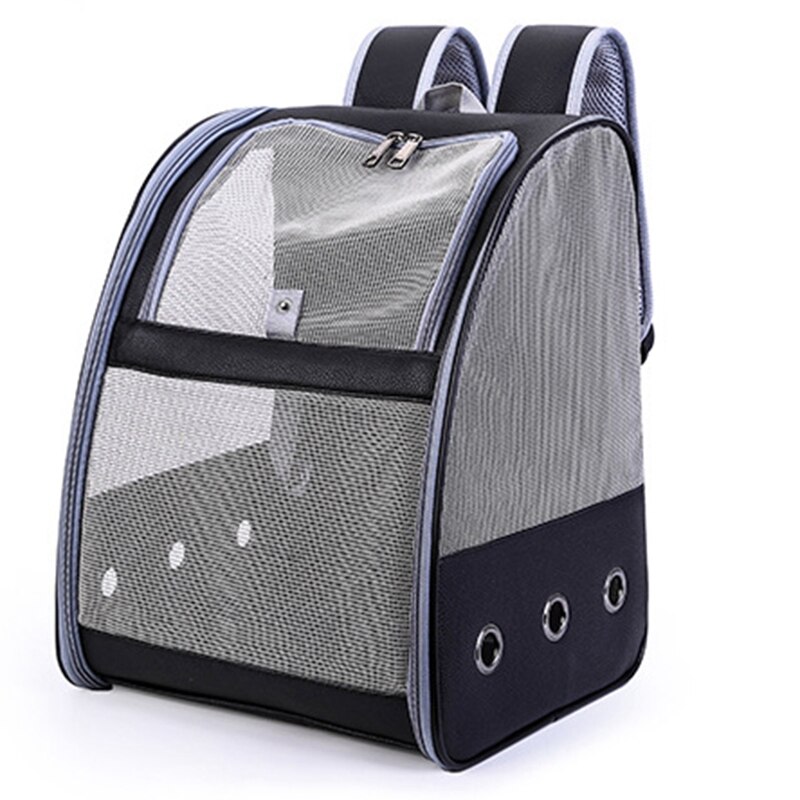 Zwart Papegaai Rugzak Carry Kooi Kat En Hond Outdoor Reizen Ademend Carrier Vogel Transport Bag Vogel Benodigdheden: Default Title