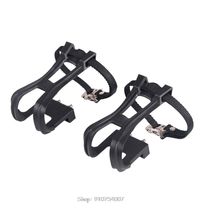 1pair Cycling MTB Road Bike Pedal Toe Clip Strap Belts Shoe Harness Cycling Shoes Casing Holder Band Strip D18 20: Default Title