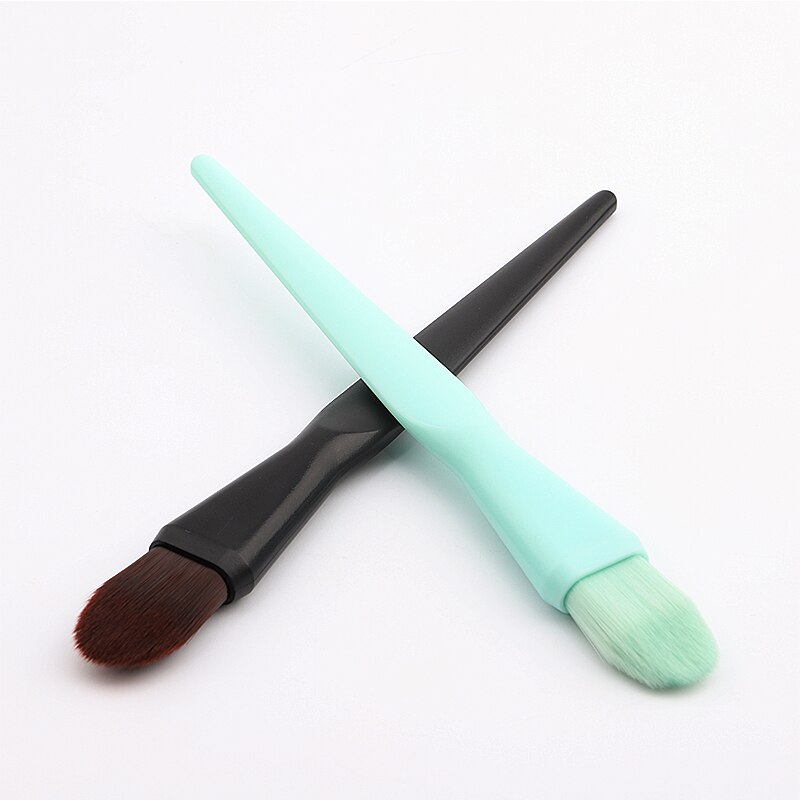 2 Color Cosmetic Brush Mask Brush Foundation Brush Fiber Hair Cosmetics Tool
