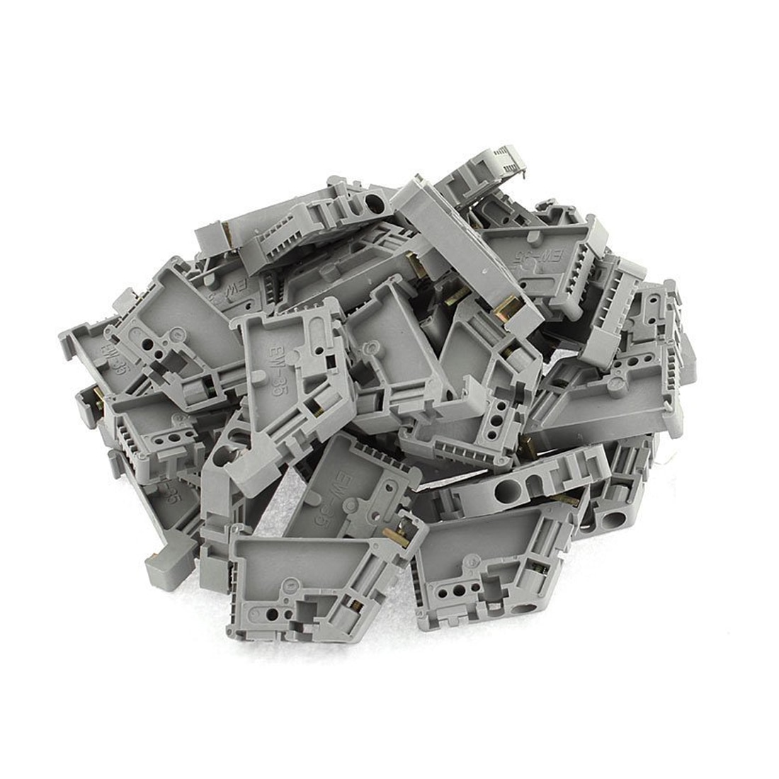 Wsfs 50 Stuks 35Mm Din Rail Terminal Blok End Stopper Montage Clips