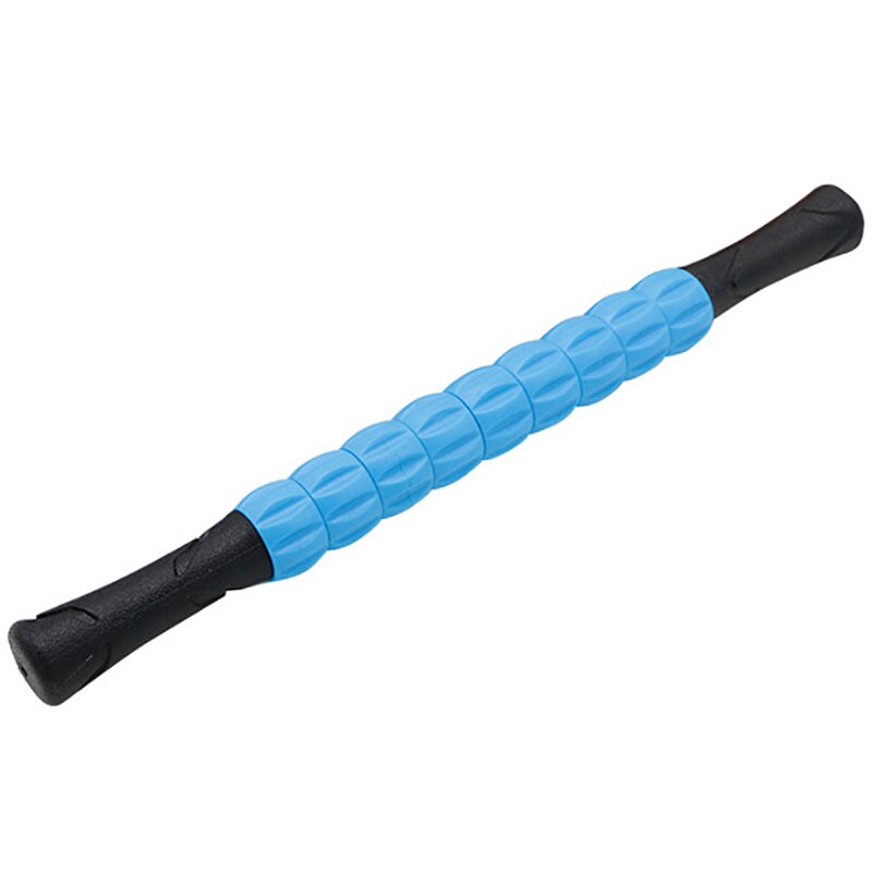 Justerbar växel muskelmassage rulle triggerpunkt massage stick själv myofascial frigöring för ben/rygg/fötter relax yoga verktyg: Blå