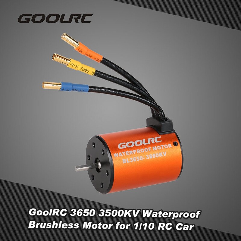 GoolRC Moteur 3650 3660 F540 3500KV 3100KV 3300KV 3800KV 3900KV 4300KV 4370KV Brushless Motor 45A 60A ESC for RC Car 1:10 Parts: 3500KV Motor