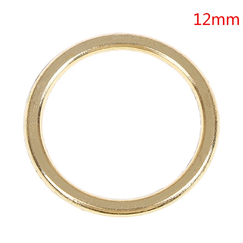 100 stuks/partij zilveren/gouden/roségouden bh-ringen schuifjes haakjes lingerie-verstellers ondergoed accessoires: Goud 12mm