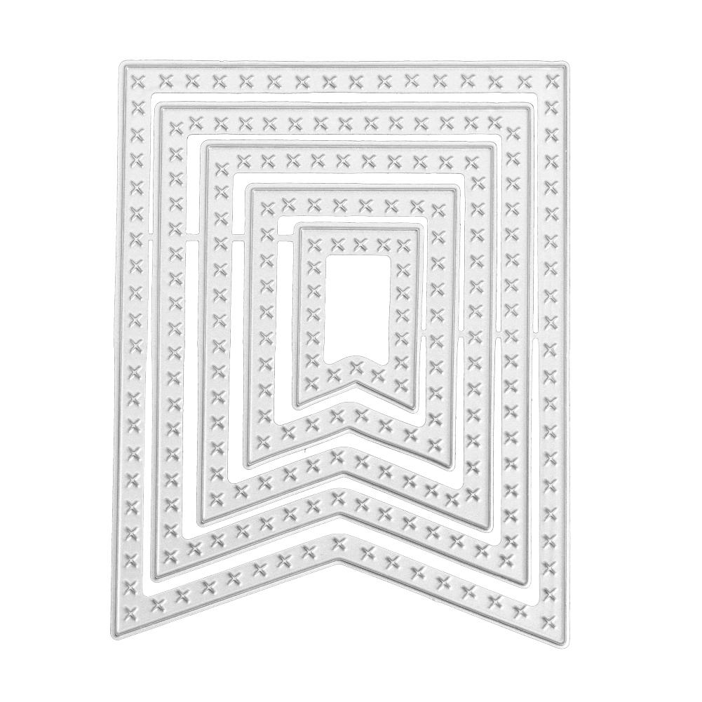 Metall Schneiden Stirbt Kreis Rahmen Schablonen für DIY Scrapbooking Präge Papier Hochzeit Karten Sterben Schnitte Foto Album Machen Handwerk: H