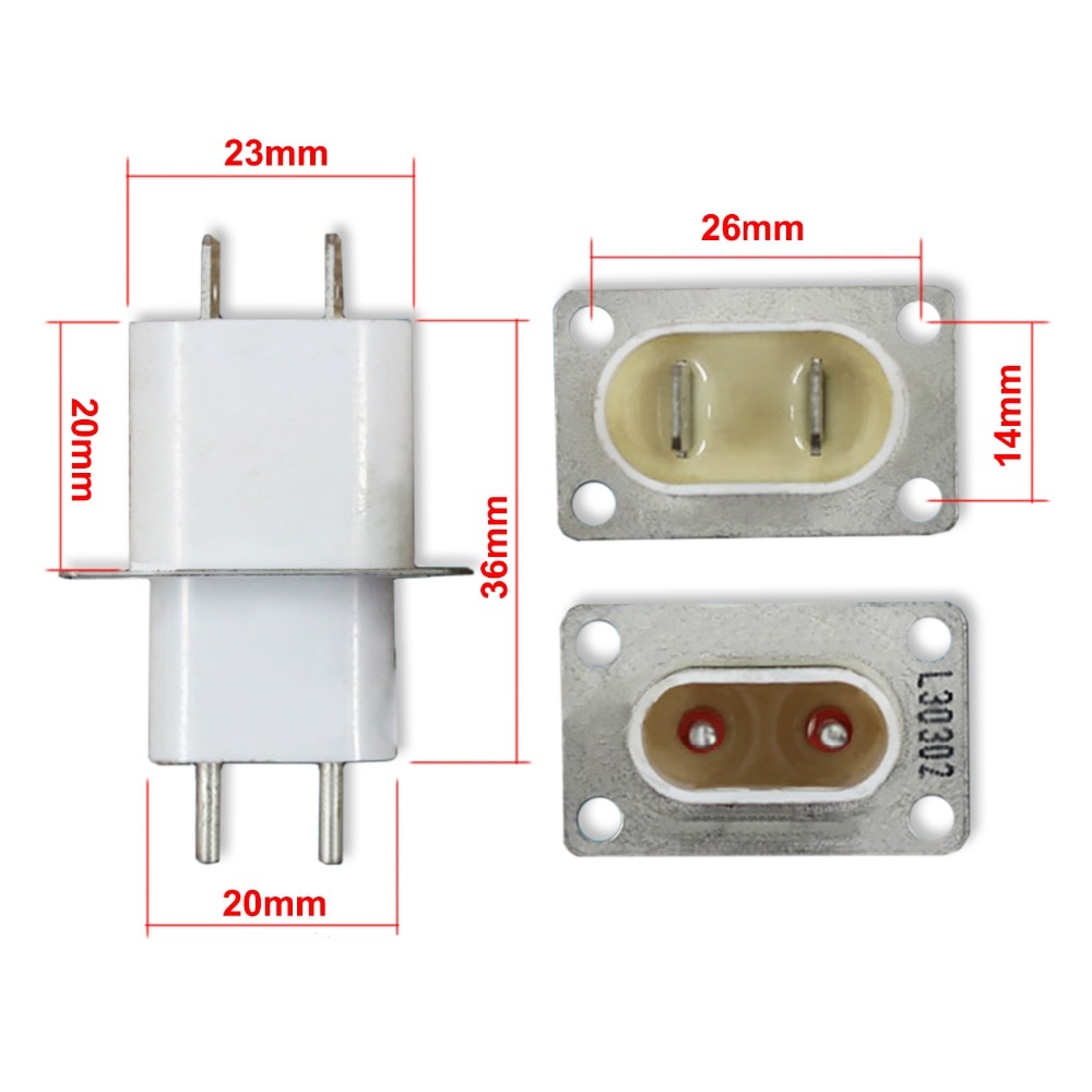 Conector de filamento de alto voltaje para horno microondas, pieza de magnetrón, tubo de lanzamiento, piezas de electrodomésticos, 1 unidad,