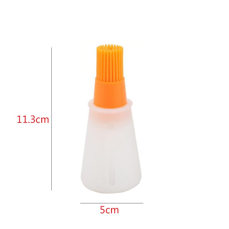 1 Pcs Portable Silicone Oil Bottle Brush Grill Oil Brushes Liquid Oil Pastry Baking BBQ High-temperature Resistance Kitchen Tool