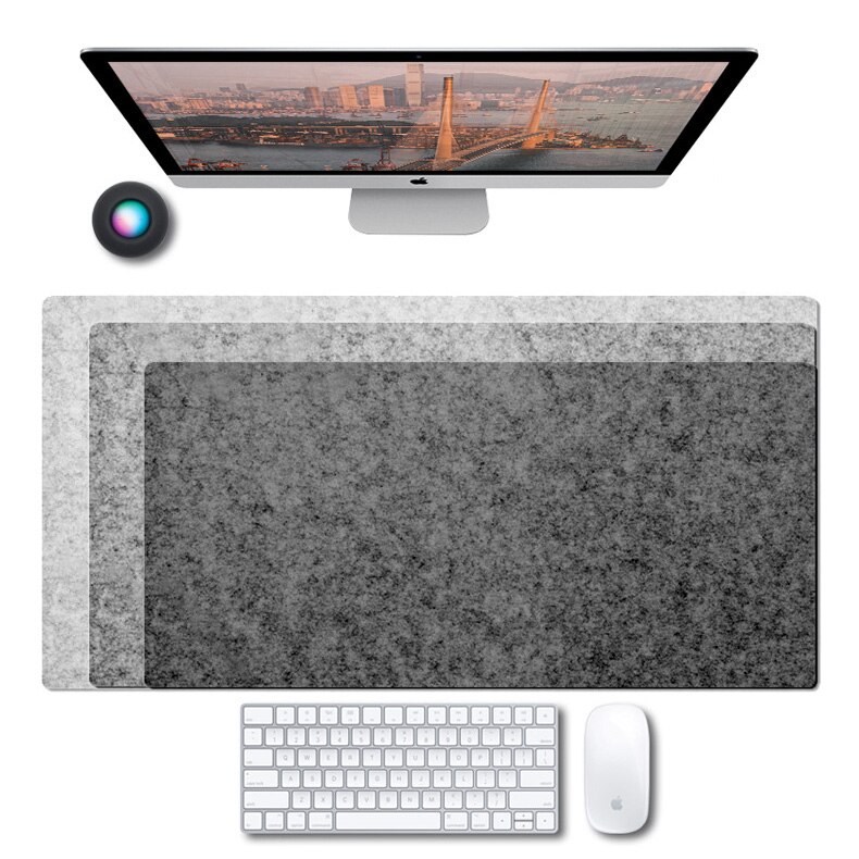 Wool Felt mouse pad mat Large XXL Office Computer Desk Table Keyboard Big Mouse Pad Laptop Cushion Desk Non-slip Gamer Mousepad