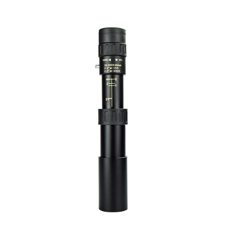 4k 10-300x 40mm bärbart zoommonokulärt teleskopstelefon bärbart zoommonokulärt teleskop+stativ+klippmobiltelefonlins