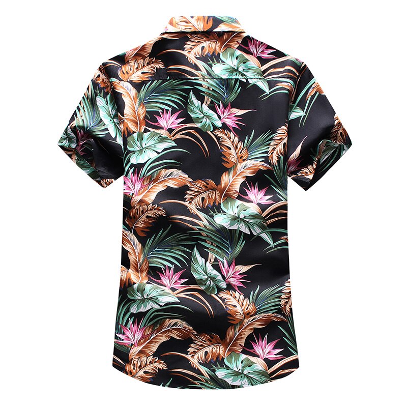 Plus Size M 7xl Hawaiian Shirt Mannen Mode Bloemen Grandado