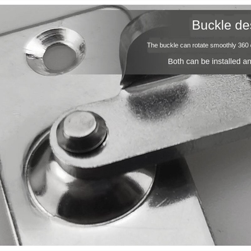 90 Graden Effen Deur Dagschoot 304 Rvs Slot Schuifdeur Haakse Gesp Floding Deur Deur Klink Beveiliging