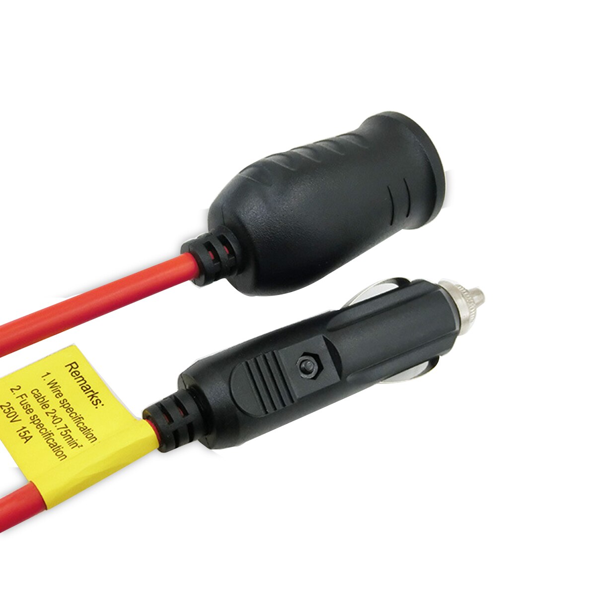 3.6m/12ft 12v 24v bil cigarettænder strømforlænger strømforsyning adapter stik forlænger forlængerkabel stikdåse 15a smeltet