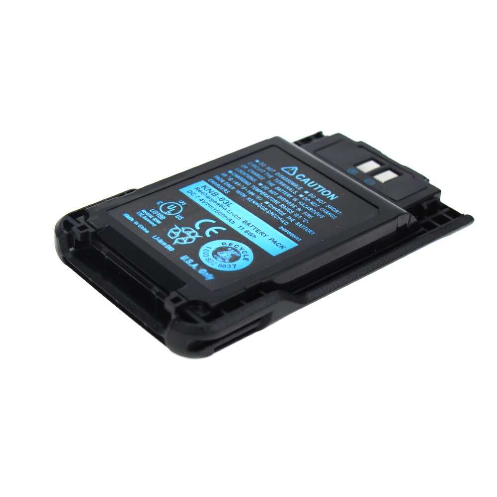 2X Batteria di Ricambio per Kenwood KNB-63L KNB-65L TK-2000K TK3000K2 1600mAh