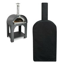 Outdoor Pizza Oven Cover Bread Oven BBQ Rain Dust Protector Cover Black Oxford Cloth Garden Grill Covers Heavy Duty 165x45x65cm