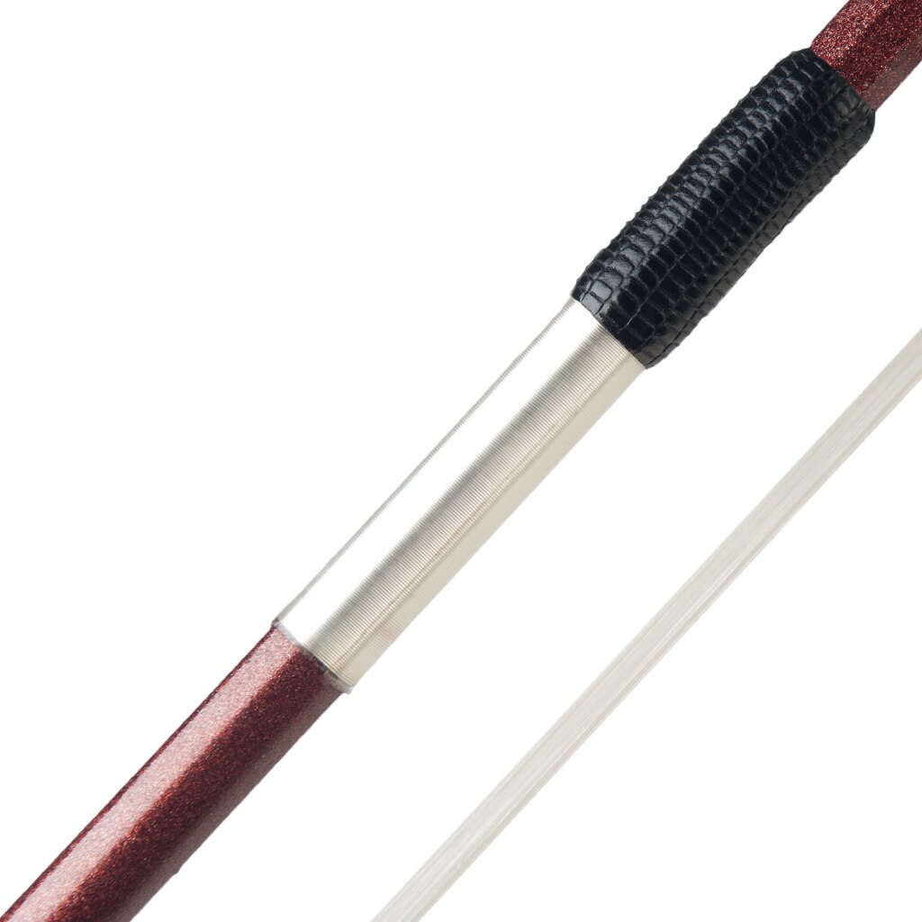 4/4 Violin Bow Carbon Fiber Violin Bow 4/4 Violin Fiddle Bow Ebony Frog W/ Paris Eye Inlay Brown Color