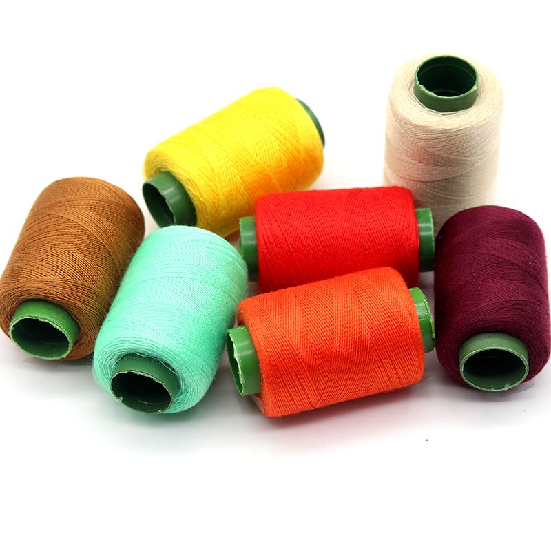Rouleau de fil à coudre multicolore 300 Polyester, ensemble de fils solides et durables pour Machines à main, 100% mètres