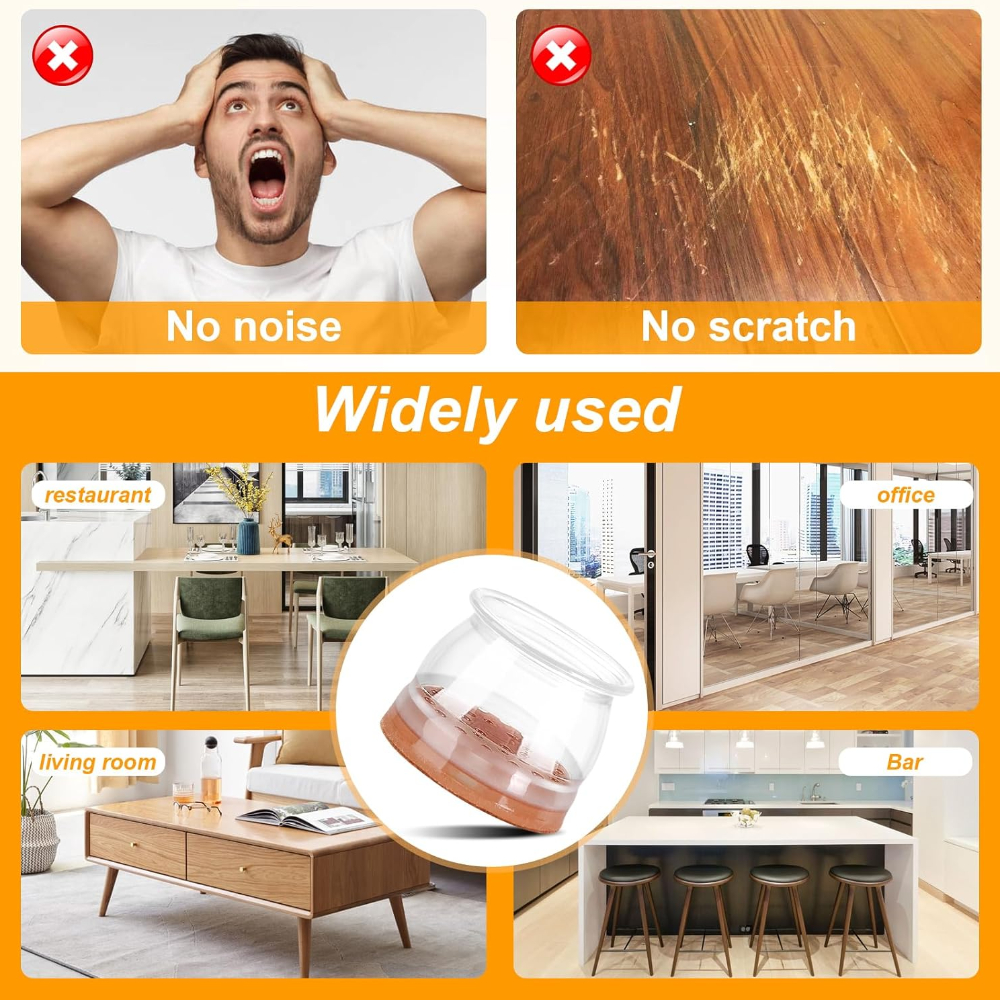 1/36 stücke Silikon Stuhl Bein Abdeckung Boden Kratzer Protektoren Filz Pad Stille Anti Unterhose Möbel Tisch Beine Kappen Hause Hardware-