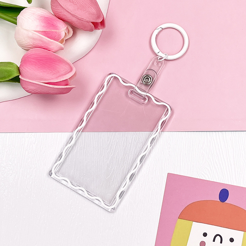 Neue Ins Glitter Star Transparent Kpop Fotokartenhalter 3-Zoll Idol Karte Schutzhülle Fotohüllen Schlüsselanhänger ID Bankkartenhülle: Malachit blau
