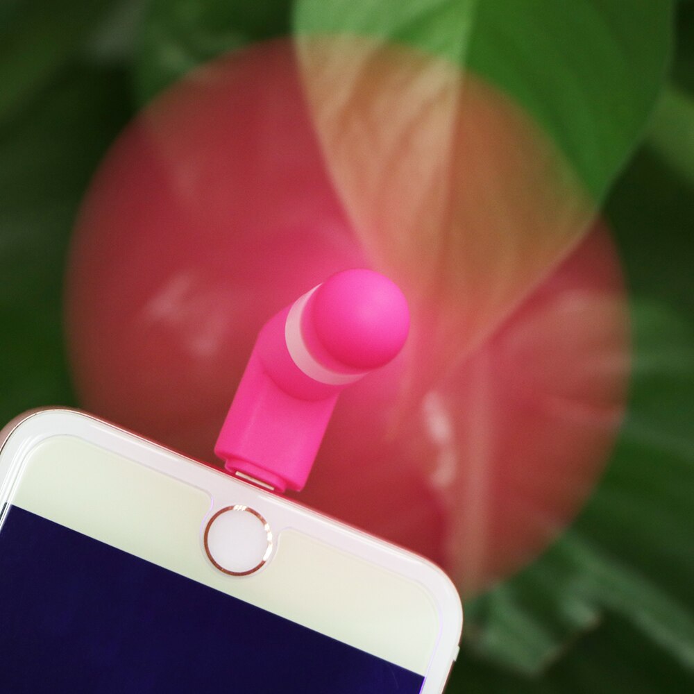 Bærbar telefon køler mini 2 in 1 telefon blæser til android til iphone blød køling smartphone sommerværktøj usb fan
